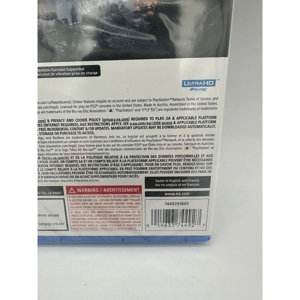 Dragon Age The Veilguard PS5 New Sealed‎ BioWare RPG 2024 Electronic Arts